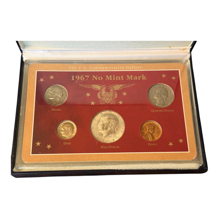 The US Commemorative Gallery 1967 No Mint Mark Coin Set