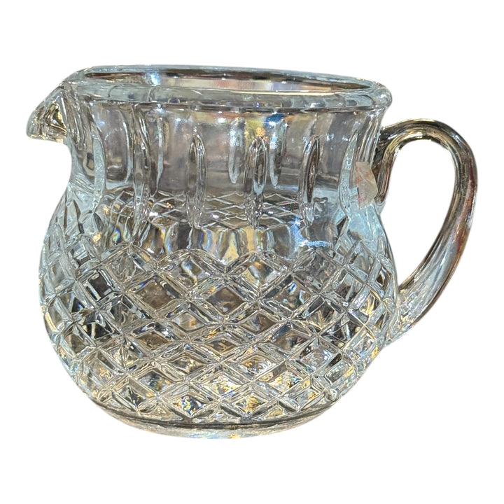 Vintage Crystal Jug Pitcher: Criss-Cross Design, FTY2 Pattern