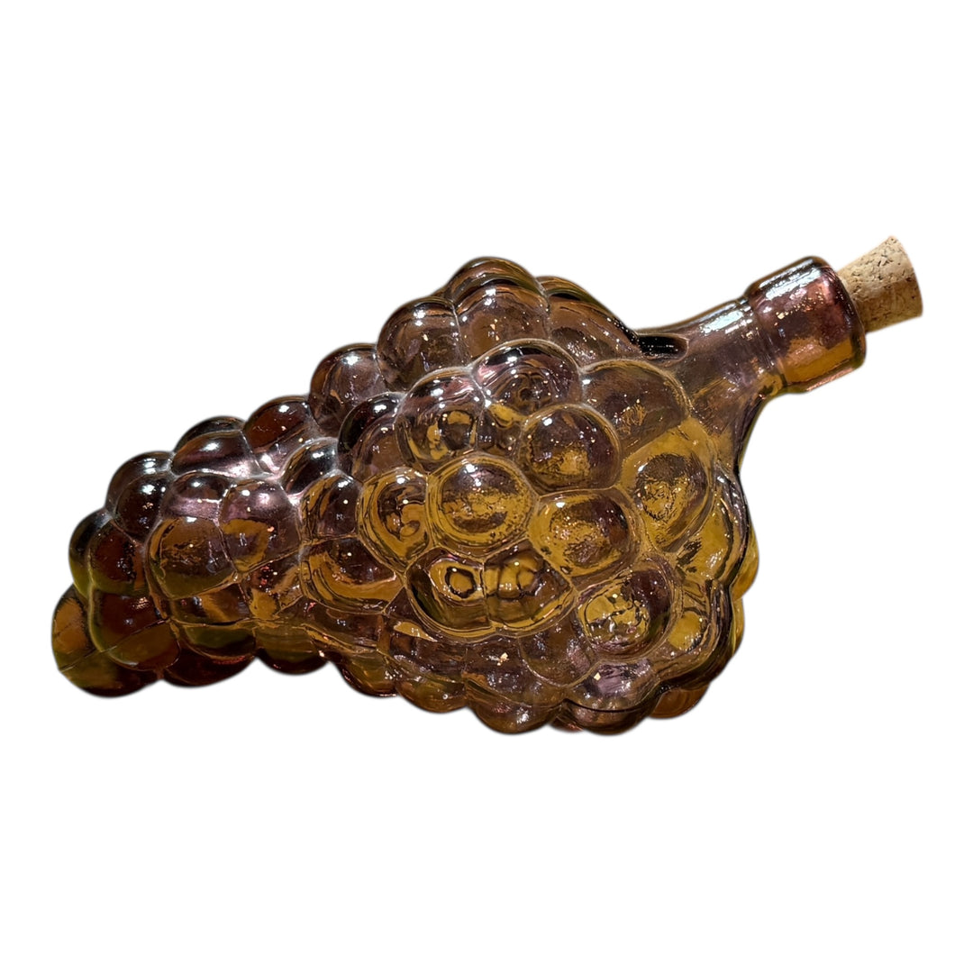 Amethyst Color Glass Grape Shaped Bottle