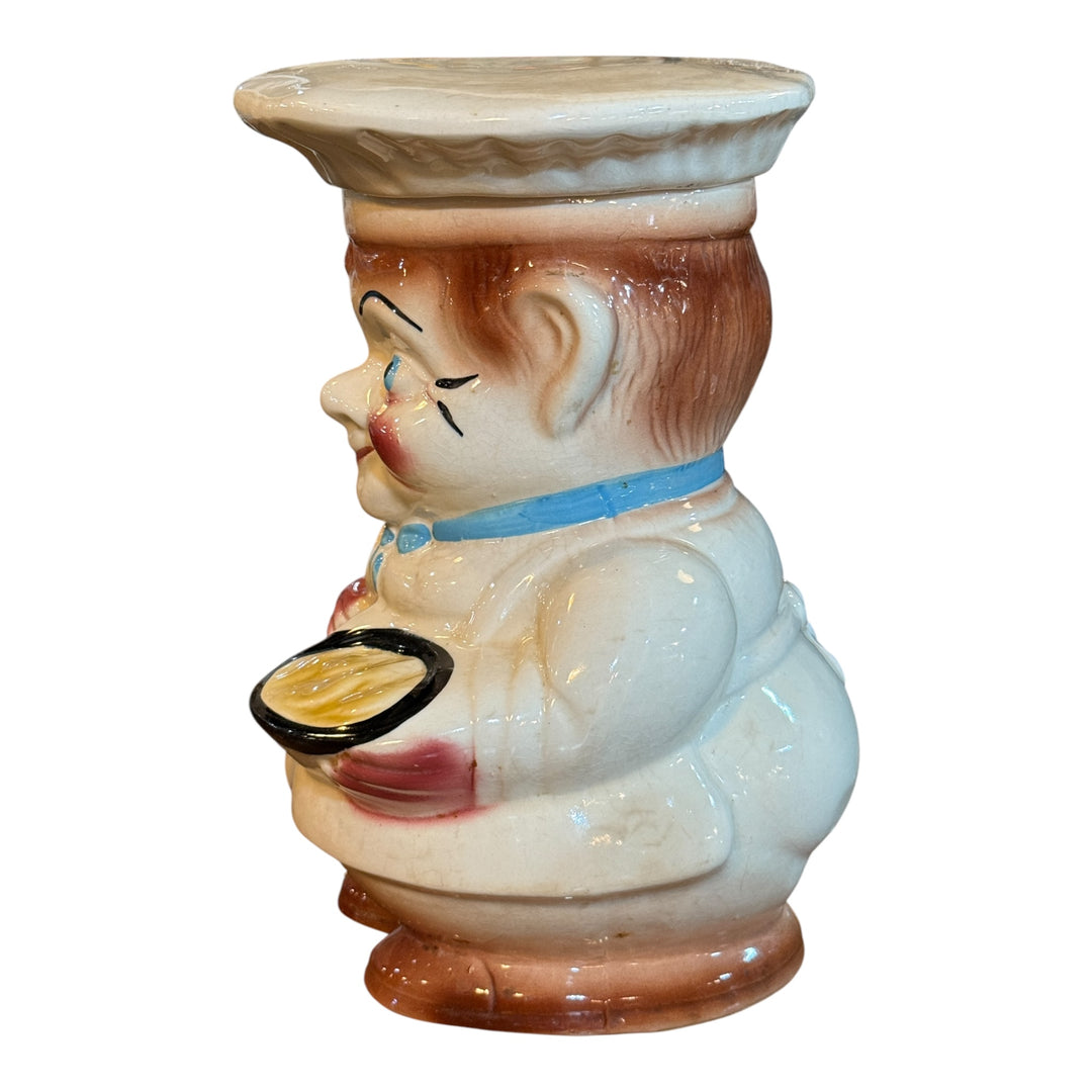 Vintage RRP Happy Chef Cook Cookie Jar Roseville Pottery
