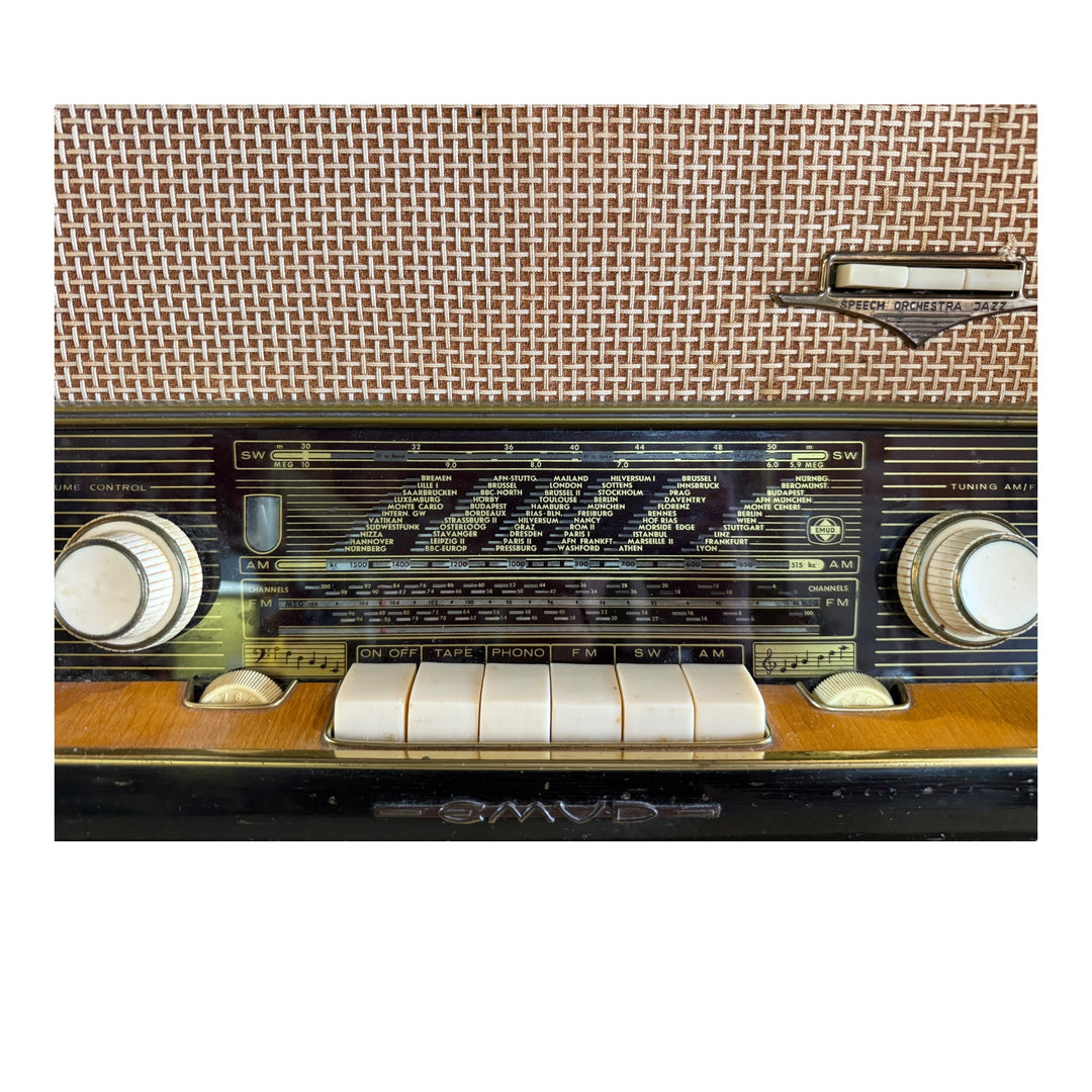 Vintage Emud Rekord Senior 60 AM/FM Radio West Germany