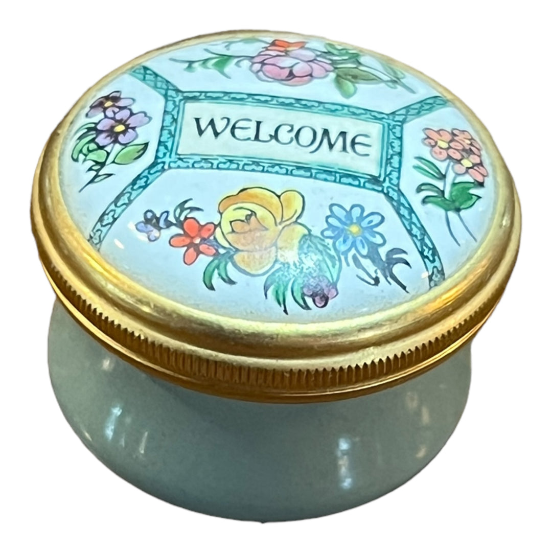 Halycon Days Enamels - Welcome Trinket Box