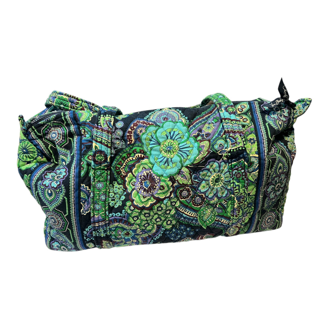 Vera Bradley Duffle Bag Blue Rhapsody Green Weekender