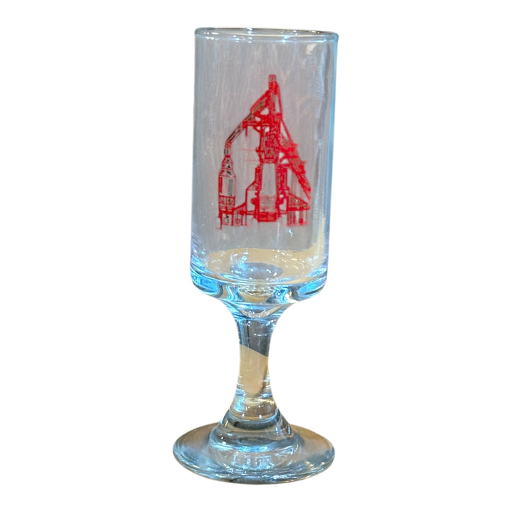 Vintage Steel Making Motive Wine Glass