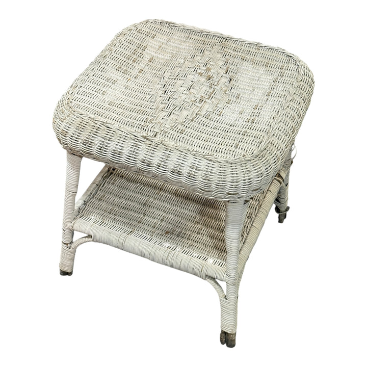 Wicker Table - Needs Love  PICKUP ONLY