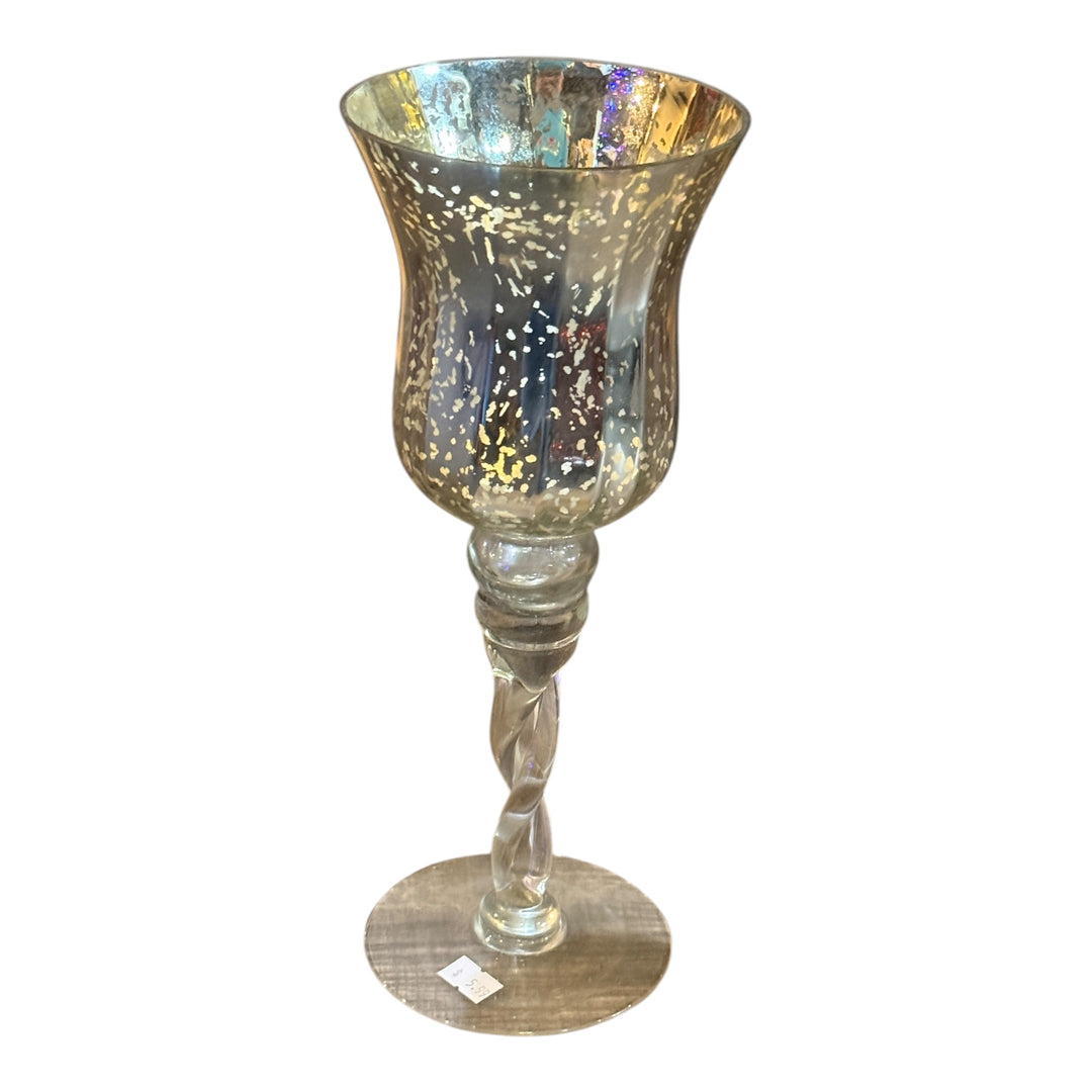 Mercury Glass Candle Holder