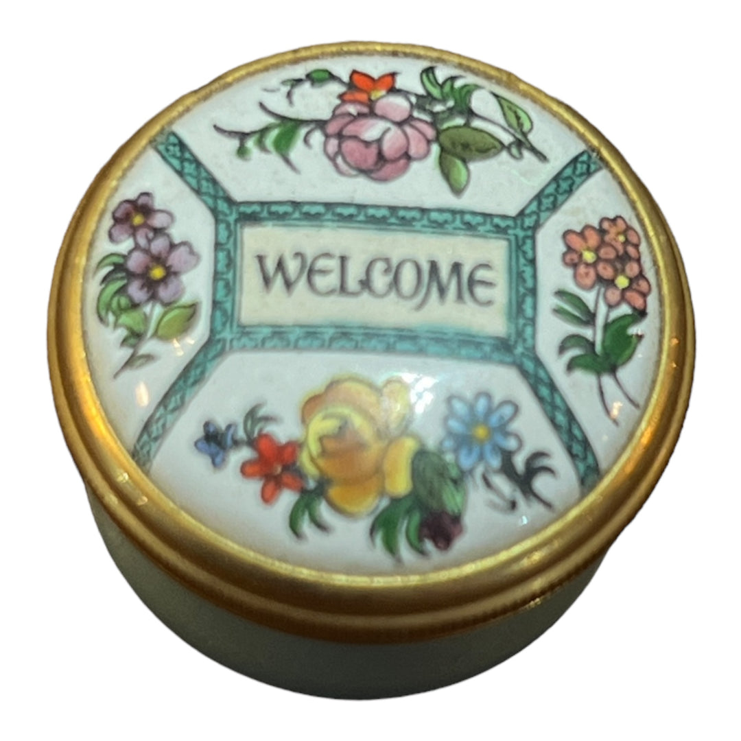 Halycon Days Enamels - Welcome Trinket Box