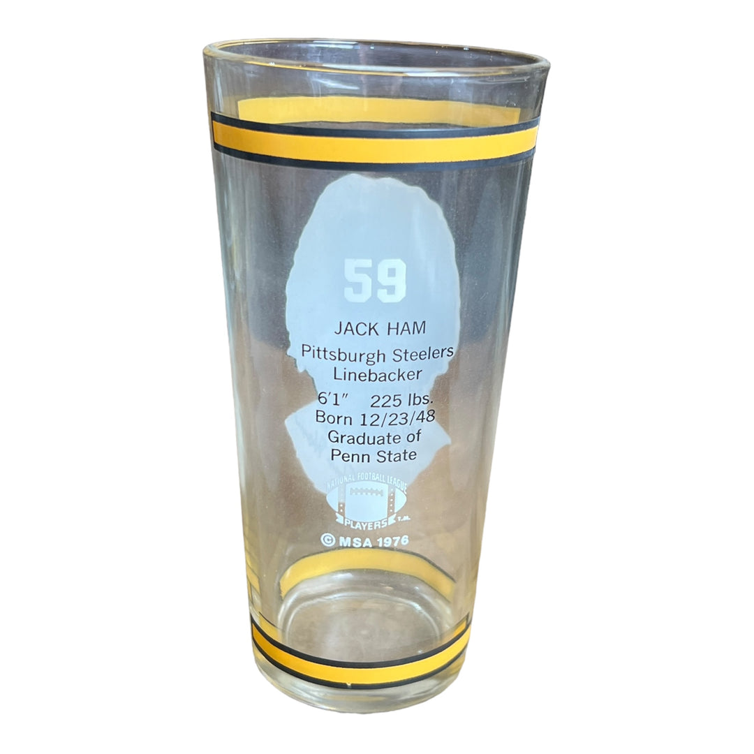 Arby's Drinking Glass Jack Ham - Pittsburgh Steelers