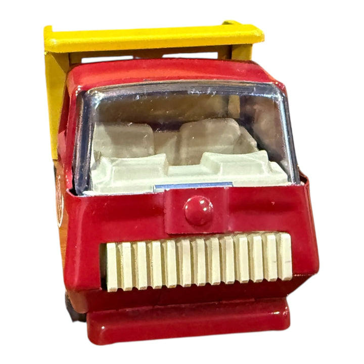 Vintage Diecast Tonka Mini Red And Yellow Dump Truck #535