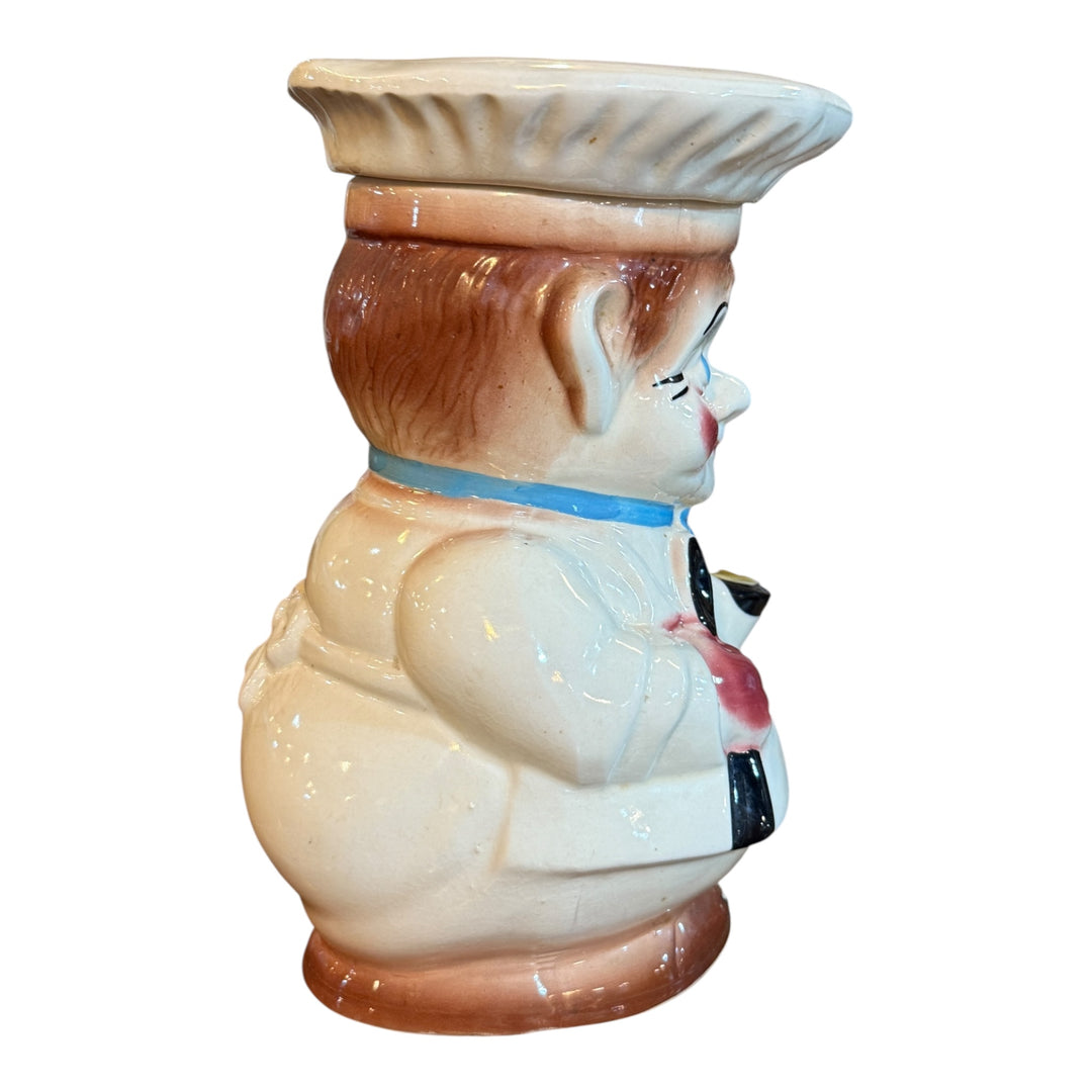 Vintage RRP Happy Chef Cook Cookie Jar Roseville Pottery