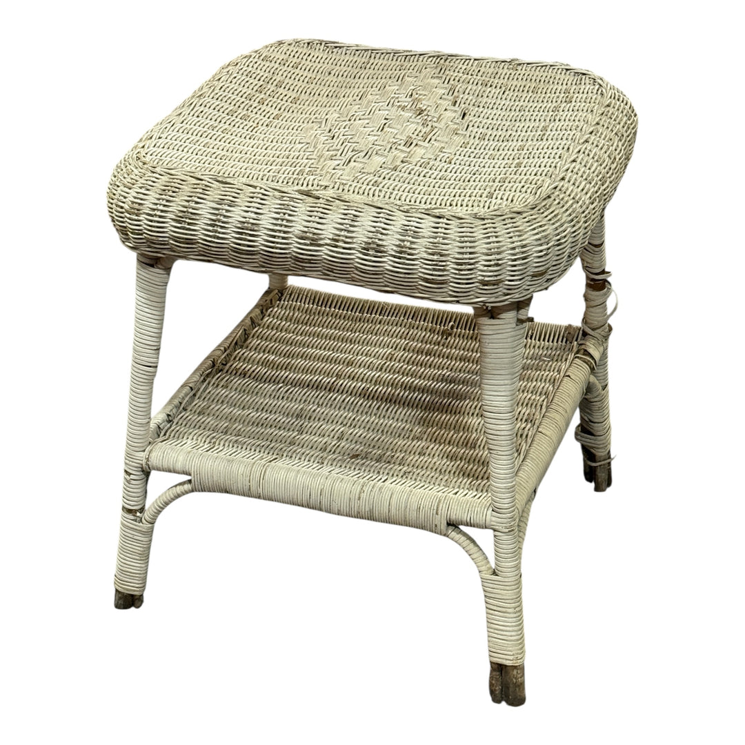 Wicker Table - Needs Love  PICKUP ONLY