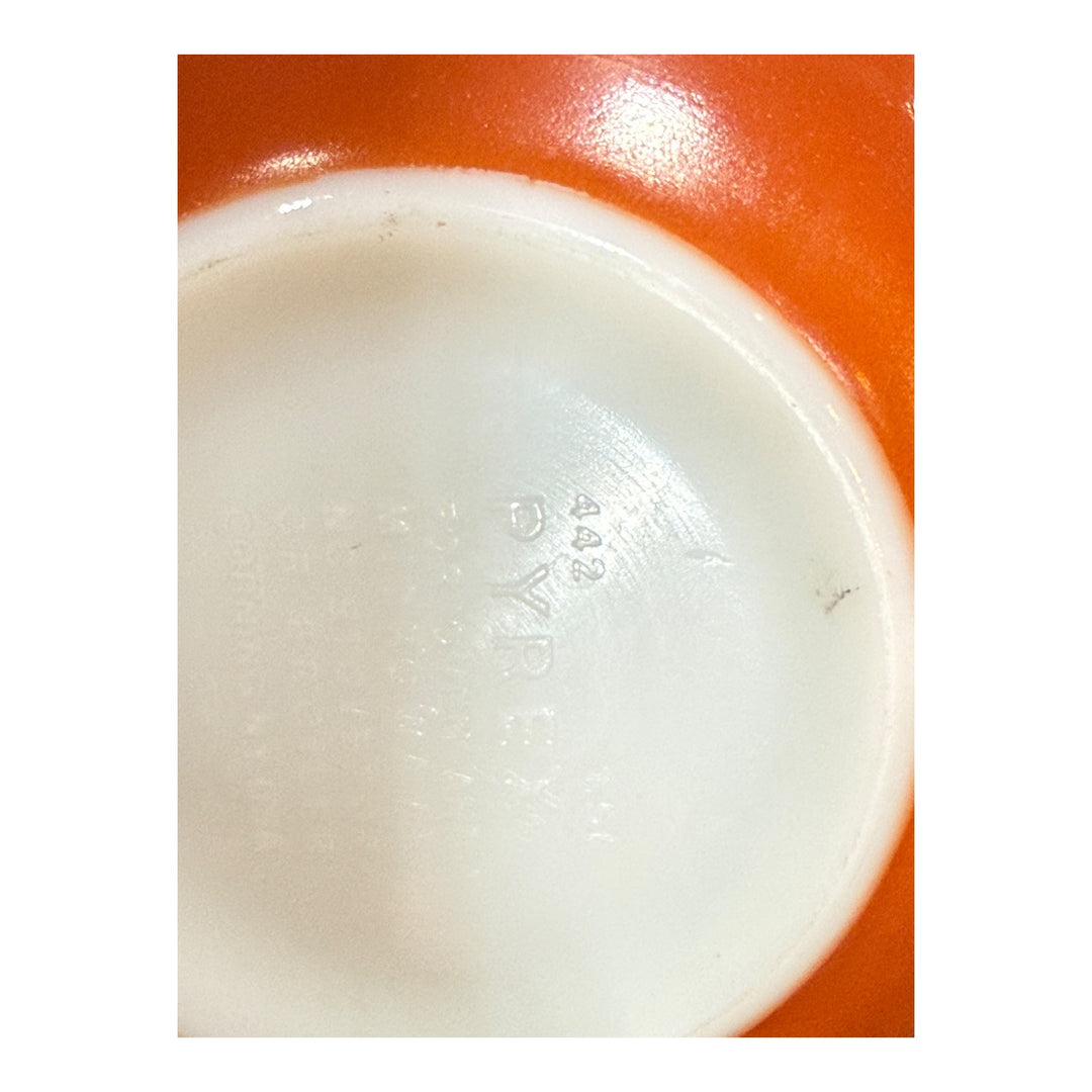 Vintage Pyrex Autumn Harvest Wheat Nesting Cinderella Bowl #442