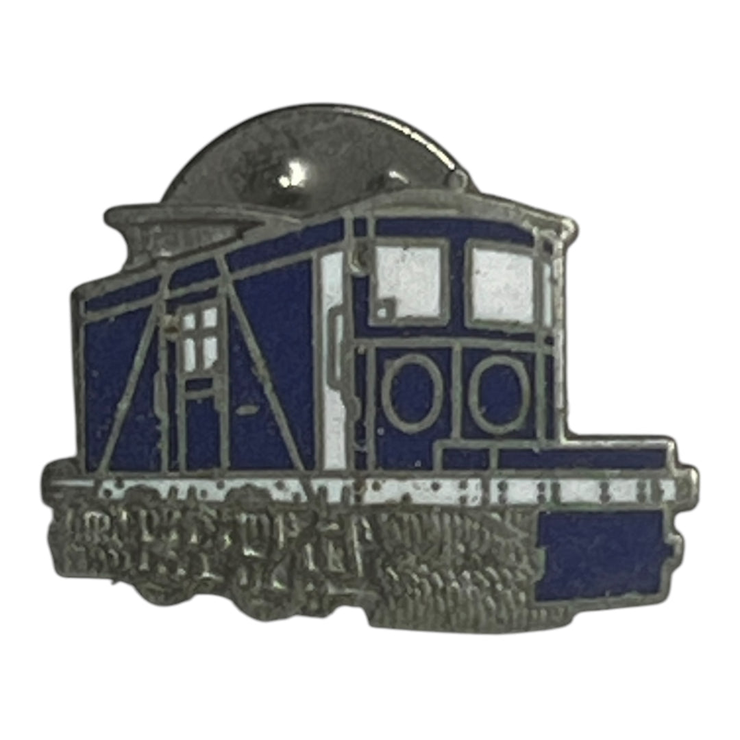 Pin -  Blue Enamel Train Pin