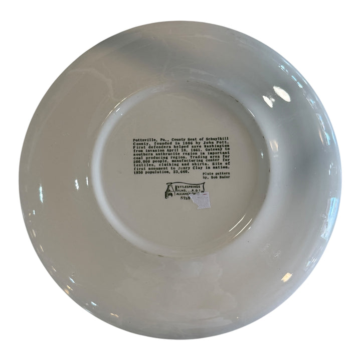 Decorative Plate - Pottsville, PA Sesquicentennial 1806-1956 Commemorative Collectible Plate