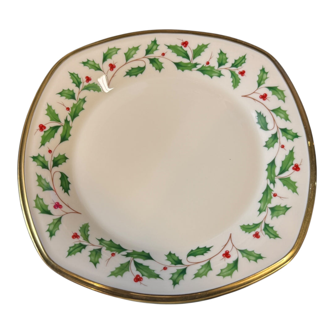 Lenox Holiday Dimension Square Lunch Plate 8.75"