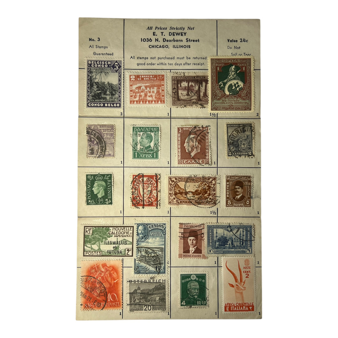 Stamps - E.T. Dewey No. 3