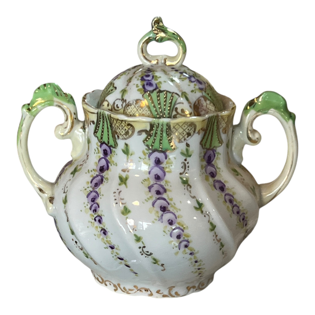 Vintage Unmarked China Sugar Bowl