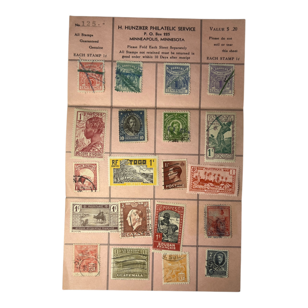 Stamps - H. Hunziker Philatelic Service Page No 125