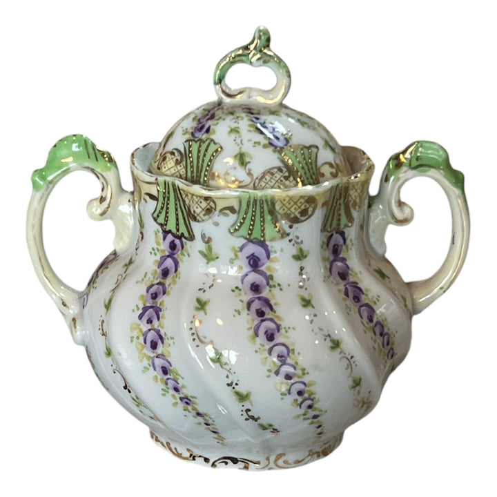 Vintage Unmarked China Sugar Bowl