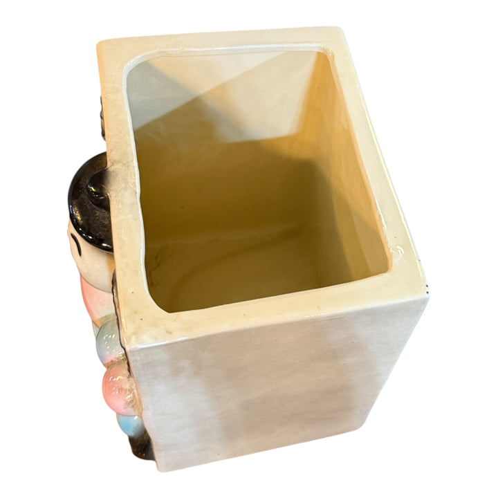 Vintage American Bisque Ugemach Candy Cane Baby Cookie Jar