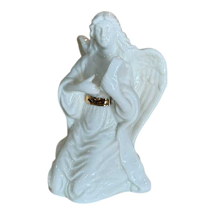 Lenox Porcelain Kneeling Angel Playing Harp