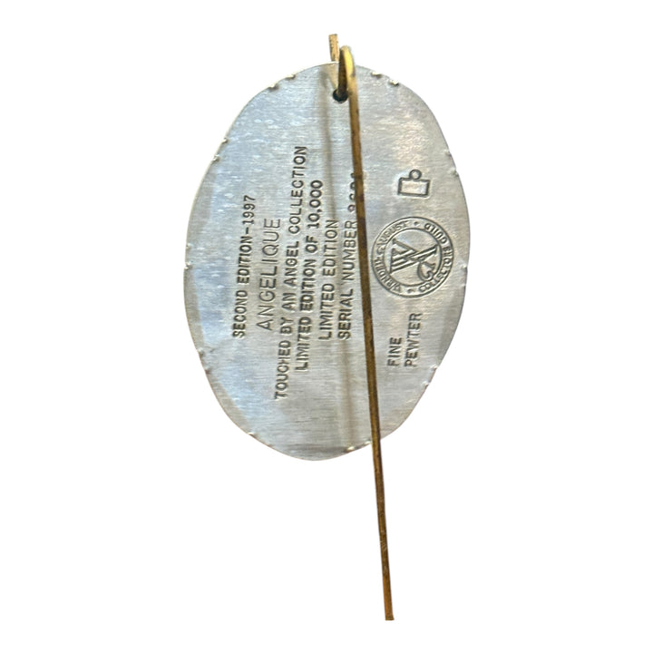 Wendell August Forge Ornament - Angelique 2nd Edition 1997 Touched by an Angel Collection