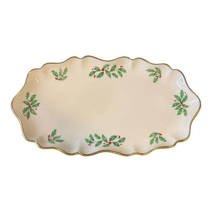 Lenox Holiday Dimension Oblong Tray 10"