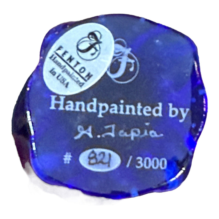 Fenton Handpainted Blue Cobalt Egg #821/3000 Fenton Egg