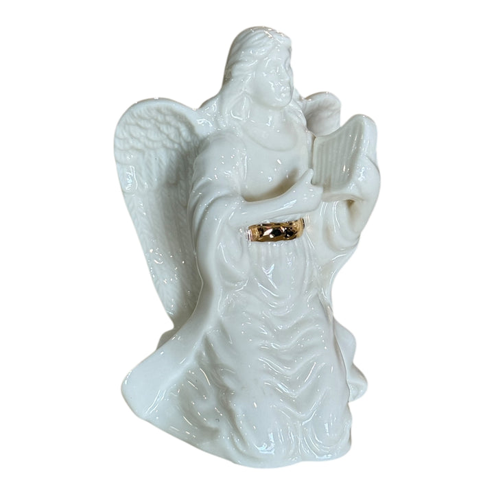 Lenox Porcelain Kneeling Angel Playing Harp