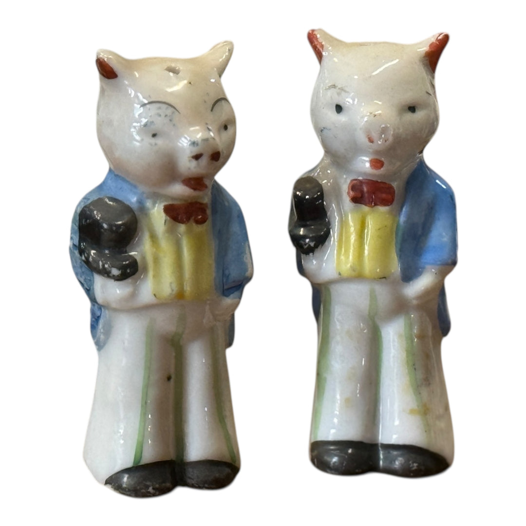 Salt and Pepper Shakers - Pig Butler