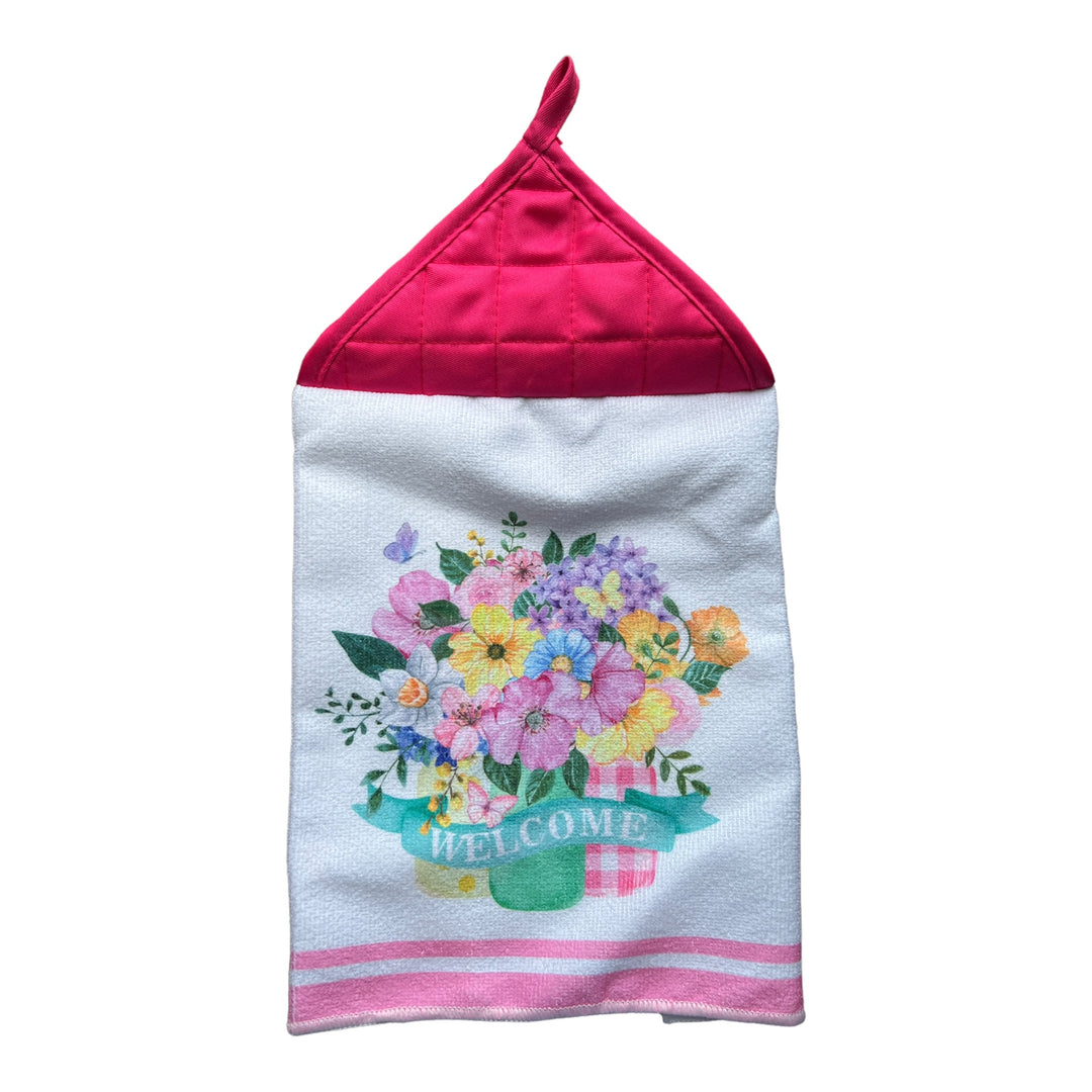 Hanging Towel - Pink Floral
