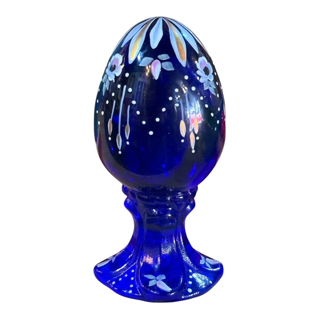 Fenton Handpainted Blue Cobalt Egg #821/3000 Fenton Egg