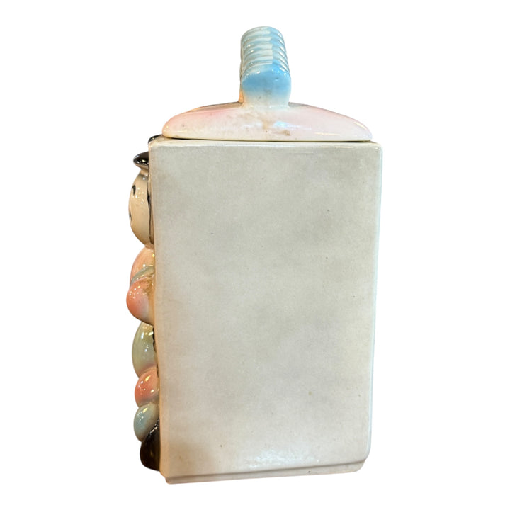 Vintage American Bisque Ugemach Candy Cane Baby Cookie Jar