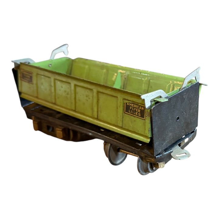 Trains - American Flyer 3019 Prewar O Gauge Double Dump Hopper Car