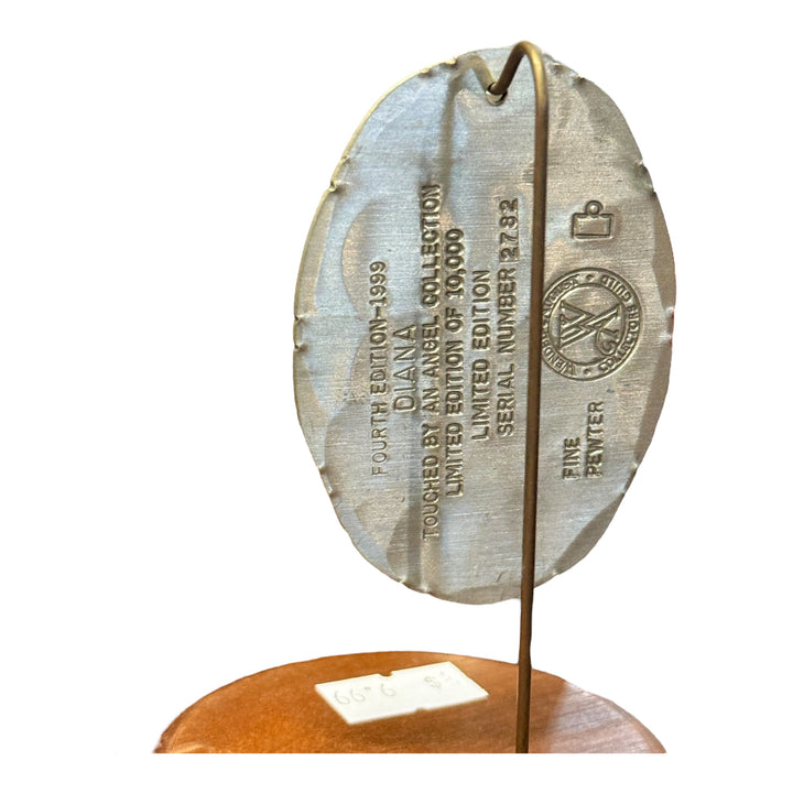 Wendell August Forge Ornament - Diana 4th Edition 1999 Touched by an Angel Collection