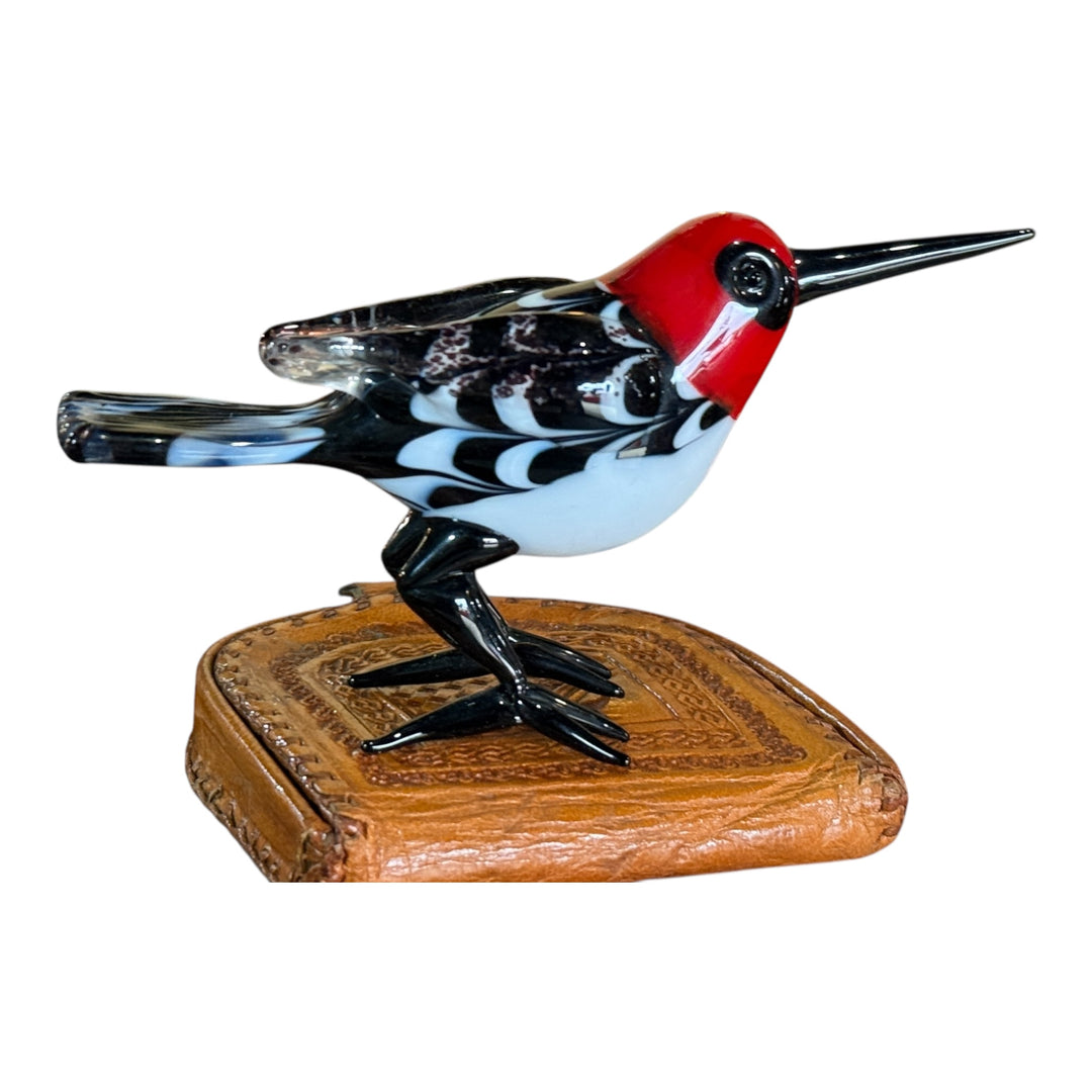 Fitz and Floyd Glass Woodpecker