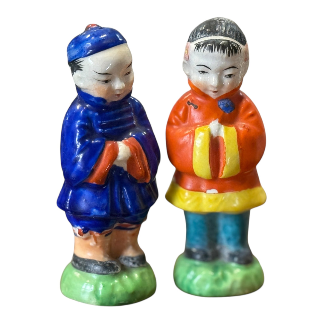 Salt and Pepper Shakers - Asian Man/Women
