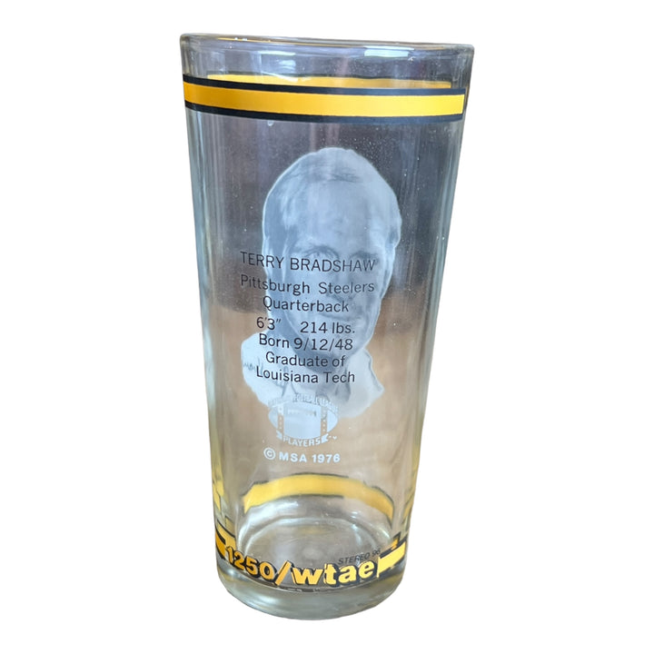 Arby's Drinking Glass Terry Bradshaw - Pittsburgh Steelers