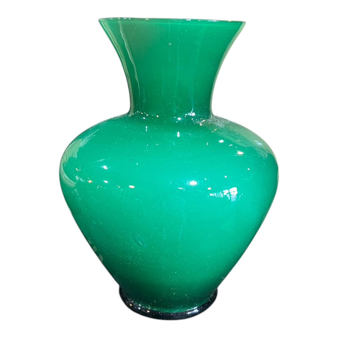 Emerald Green Glass Vase