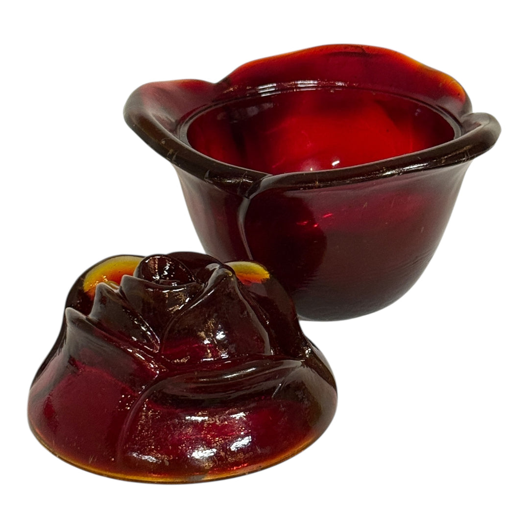 Vintage L.E Smith Covered Rose Bowl