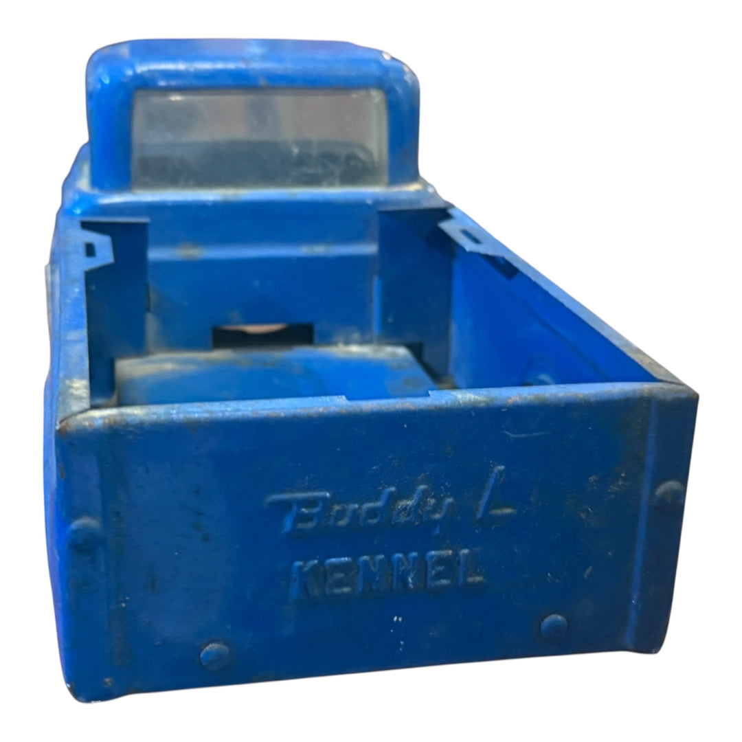 1960's Buddy L Kennels Pickup Truck Tin Toy Blue