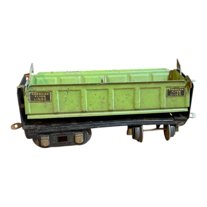 Trains - American Flyer 3019 Prewar O Gauge Double Dump Hopper Car