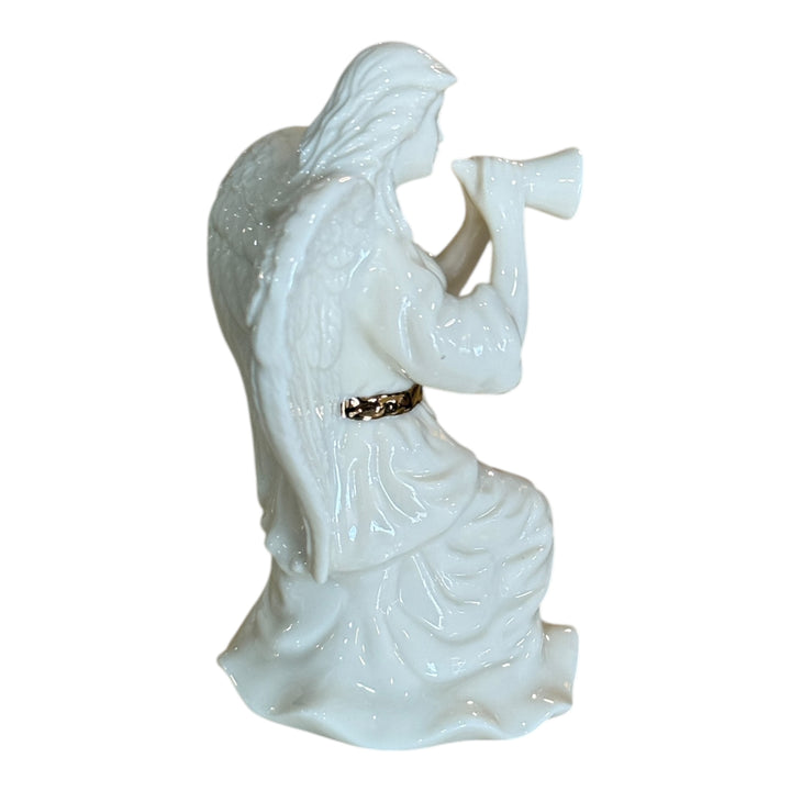 Lenox Porcelain Kneeling Angel Playing Horn