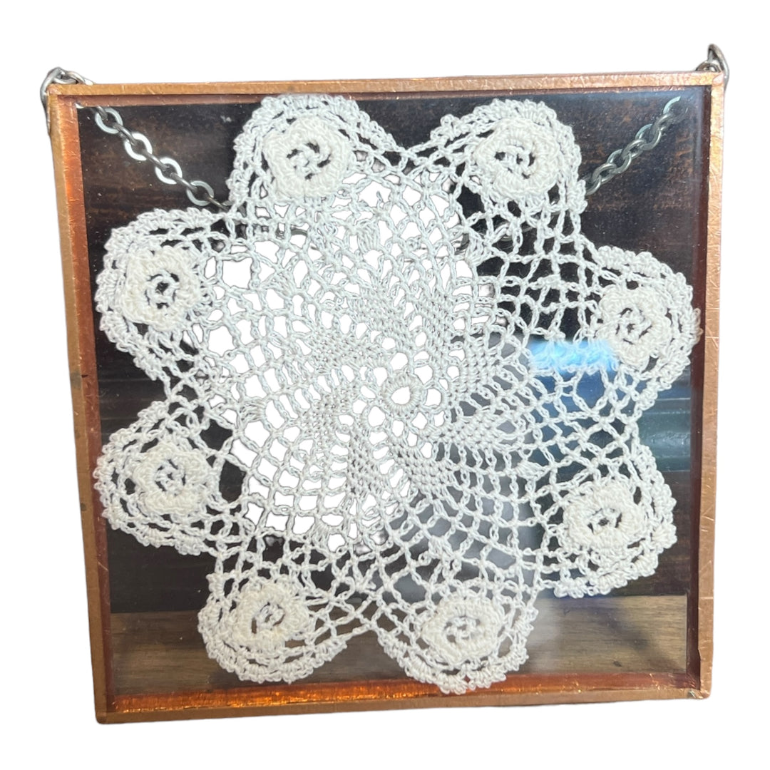 Framed Doilies Trio