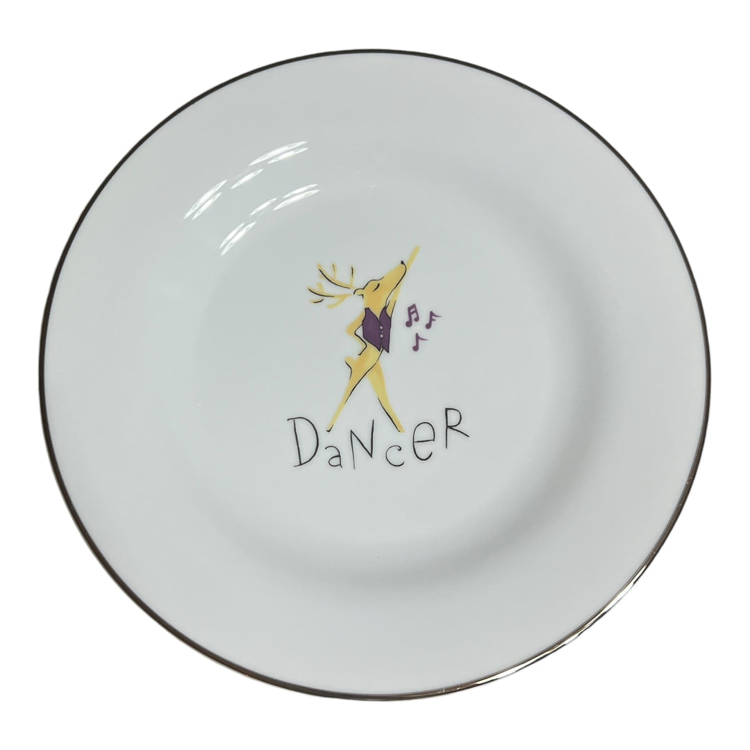 Pottery Barn Reindeer Dinner Plate - Dancer