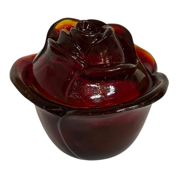 Vintage L.E Smith Covered Rose Bowl