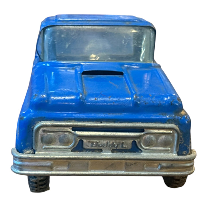 1960's Buddy L Kennels Pickup Truck Tin Toy Blue