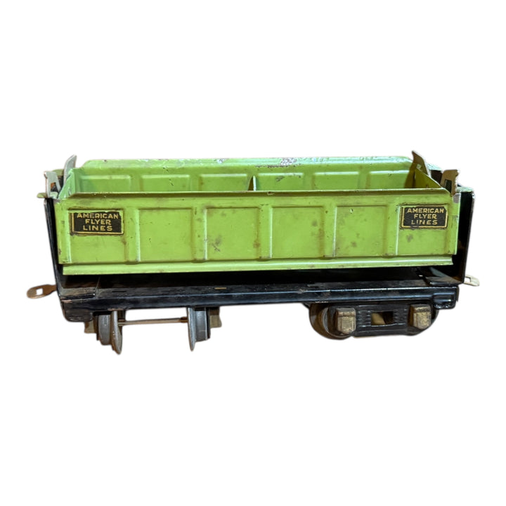Trains - American Flyer 3019 Prewar O Gauge Double Dump Hopper Car