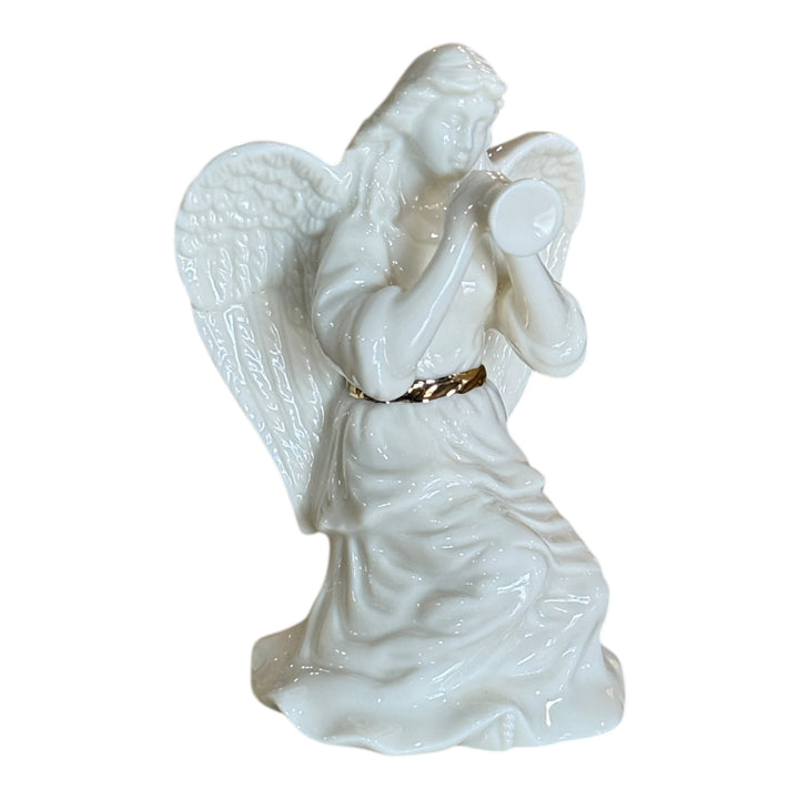 Lenox Porcelain Kneeling Angel Playing Horn