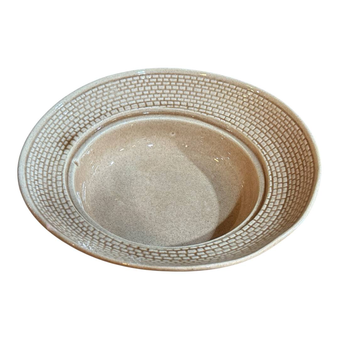 Vintage California Pottery Covered Sombrero Small 7" Serving Bowl